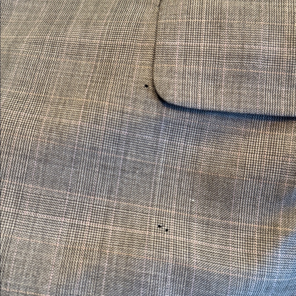 Canali mens 42R green plaid 100% wool 3-button vintage suit jacket - Picture 8 of 8